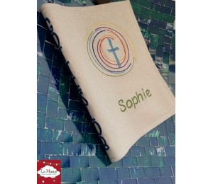 Stickdatei - Kreuz Regenbogen Kreis